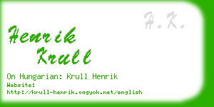 henrik krull business card